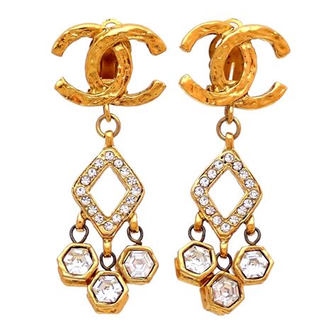 chanel earimgs|authentic chanel earrings.